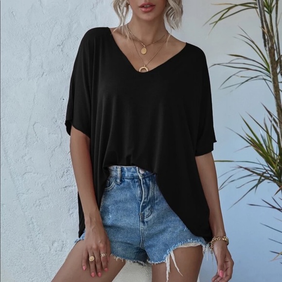 Loose fit V neck blouse - Picture 7 of 7